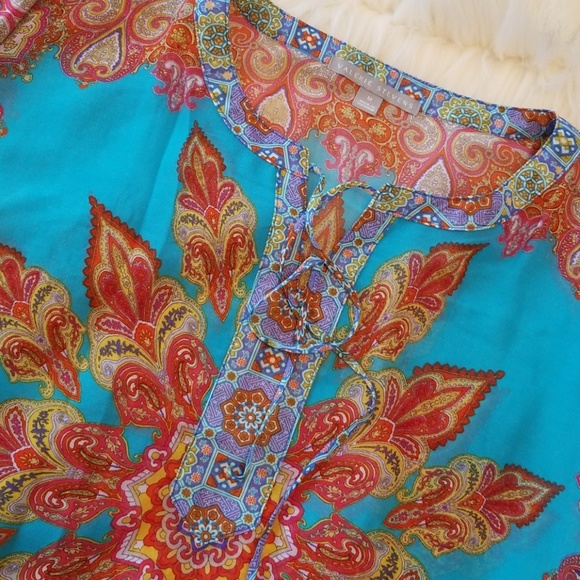 Valerie Stevens Sheet Blouse Sz M EUC - Picture 3 of 4